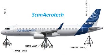 A318/319/320/321 Airccraft Tripod set 