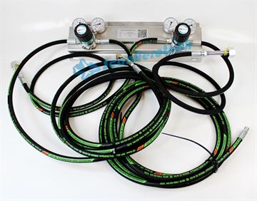 DIN477 HP and LP Regulator Bracket Kit incl. hoses