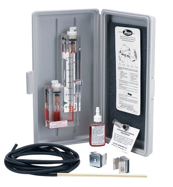 DWYER DURABLOCK VACUUM MANOMETER 0-10" H2O