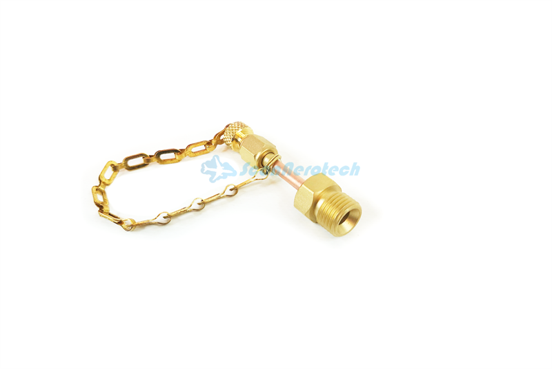 1" OXYGEN CHARGE ADAPTER 9/16-18 UNF MALE TO AN-800