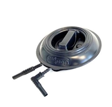 BLACK STRAIGHT TO RIGHT ANGLE PLUG - EASY-COIL 6M TEST LEAD