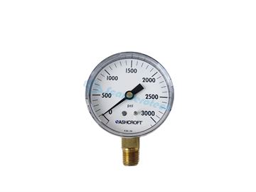 0-200 BAR (3000 PSI) Pressure gauge 1/4" Bottom connection NPT