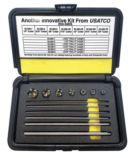 12PC 100DEGREE BACK COUNTERSINK CUTTER KIT