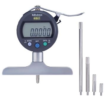 MITUTOYO DIGITAL DEPTH GAUGE WITH EXTENSION RODS