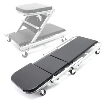 MECHANICS 2 IN 1  CREEPER BOARD AND CHAIR WITH CASTER WHEELS