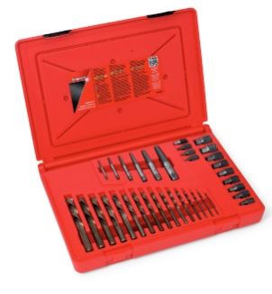 35 pc Master Extractor Set - Screws from 3/32-15/16" (incl. Metric Sizes)