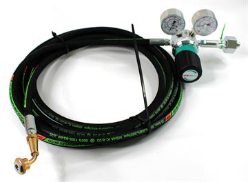 UNI 4406 (IT) HP Regulator with 5m HP Hose and 6116 Schraeder Valve