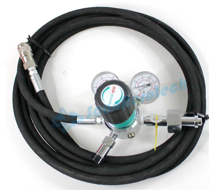 DIN 477 No.10 (DE) LP N2 Regulator with 5m LP Hose  and Quick Coupling