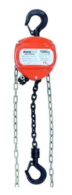 STD-1095 Chain Hoist 10m (30ft) 1.0T CE incl. Proof Load    