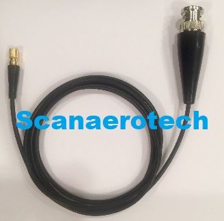 LCM-74-6 Cable, Standard Lemo to microdot. 6 Ft. RG-174