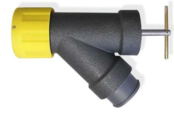 LAVATORY SERVICE DRAIN COUPLING - 4" WYE DUMP CONNECTOR