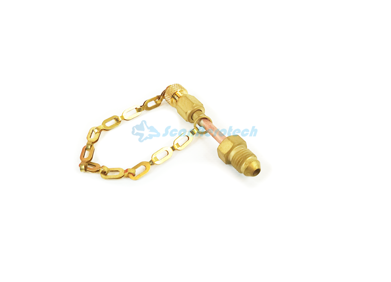 1" OXYGEN CHARGE ADAPTOR AN4 MALE TO AN800-3