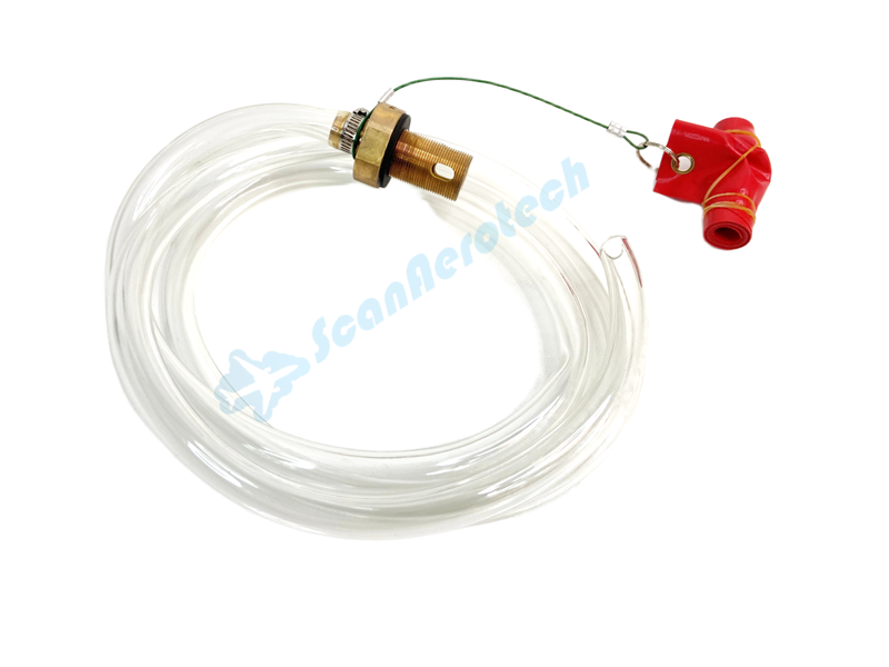 B777 DRAIN HOSE - SUMP VALVE, CENTER AUXILIARY FUEL TANKS