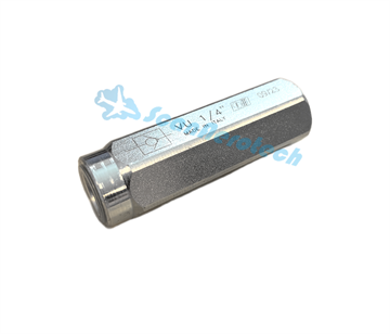 CHECK VALVE, F/F 1/4" BSPP 5000 PSI